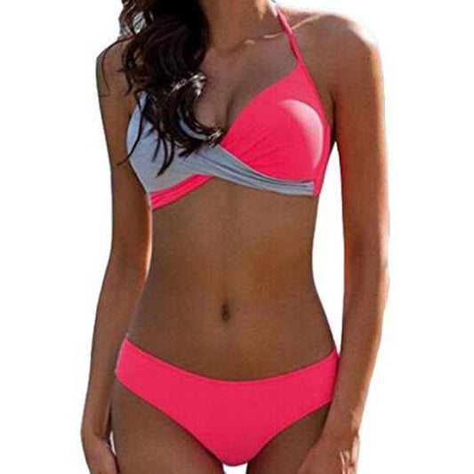 Women Fashion Halter Bikini Sexy Swimwear - C7175ZWSW