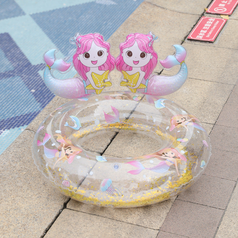 Children's thickened swimming ring wings outdoor water inflatable toy swimming ring