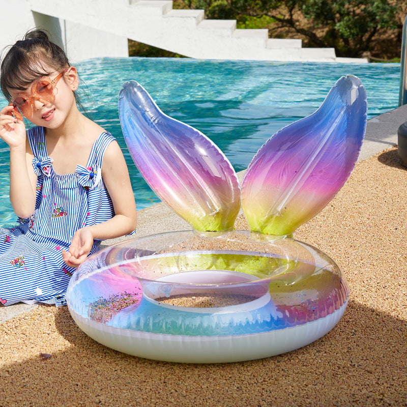 Children's thickened swimming ring wings outdoor water inflatable toy swimming ring