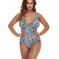 One-piece briefs multi-color digital printing women's swimsuit