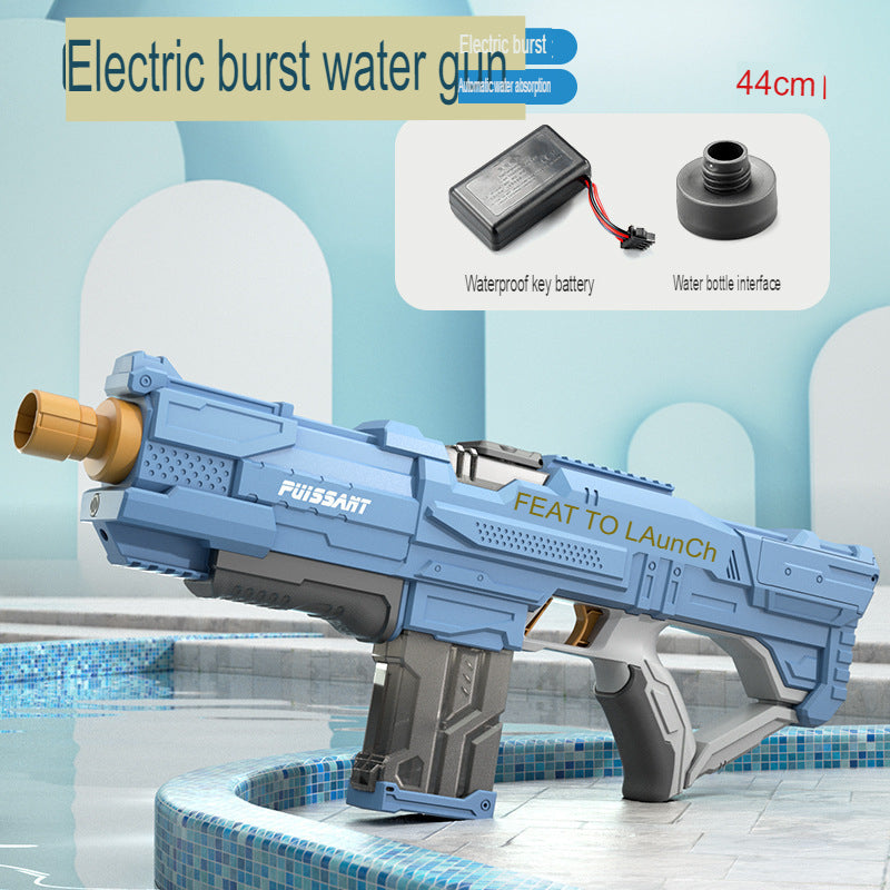 Water Splashing Festival electric water gun, one-click automatic water absorption, high-pressure continuous water fight, water toy