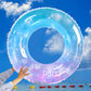 sequin two-color plaid swimming ring adult ins thickened swimming ring new outdoor inflatable armpit ring