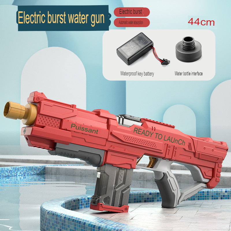 Water Splashing Festival electric water gun, one-click automatic water absorption, high-pressure continuous water fight, water toy