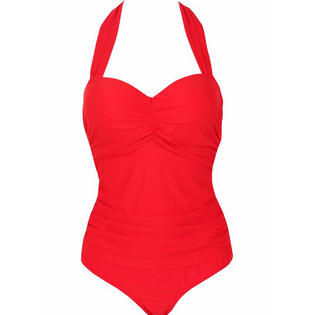 Women Vintage Halter Neck charming Swimwear - C7141JPSW