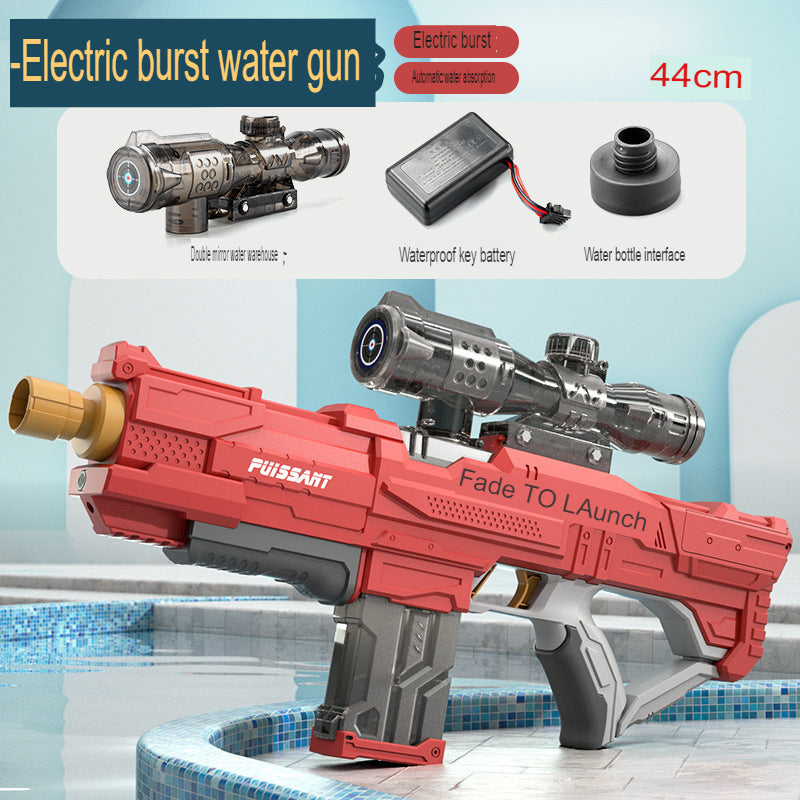 Water Splashing Festival electric water gun, one-click automatic water absorption, high-pressure continuous water fight, water toy