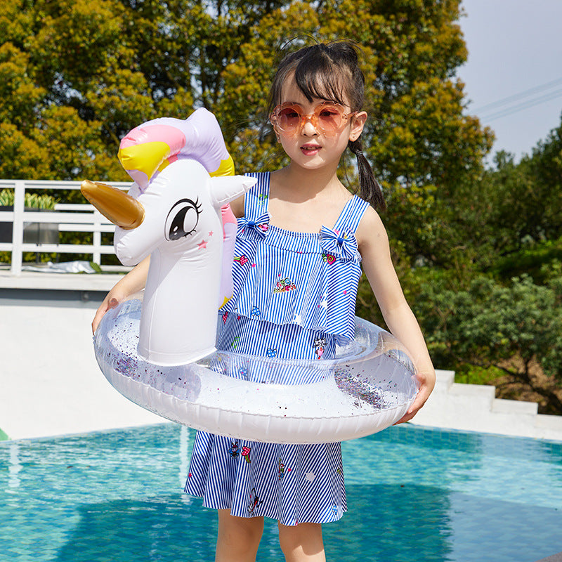 Children's thickened swimming ring wings outdoor water inflatable toy swimming ring