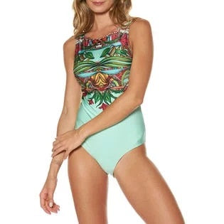 Jhon Peters  Women Comfort Printed Pattern One Piece Swimwear-JPSWSC8216