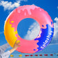 sequin two-color plaid swimming ring adult ins thickened swimming ring new outdoor inflatable armpit ring