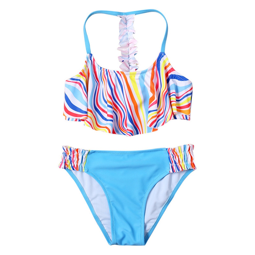 Kids Girls Printed Summer Swimsuit Swimwear Beachwear