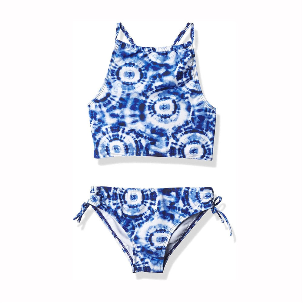 Kids Girls Solid Multi Style Bikinis Summer Swimwear