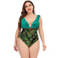 Women Plus size Swimsuit One Piece Black Swimming Swimwear