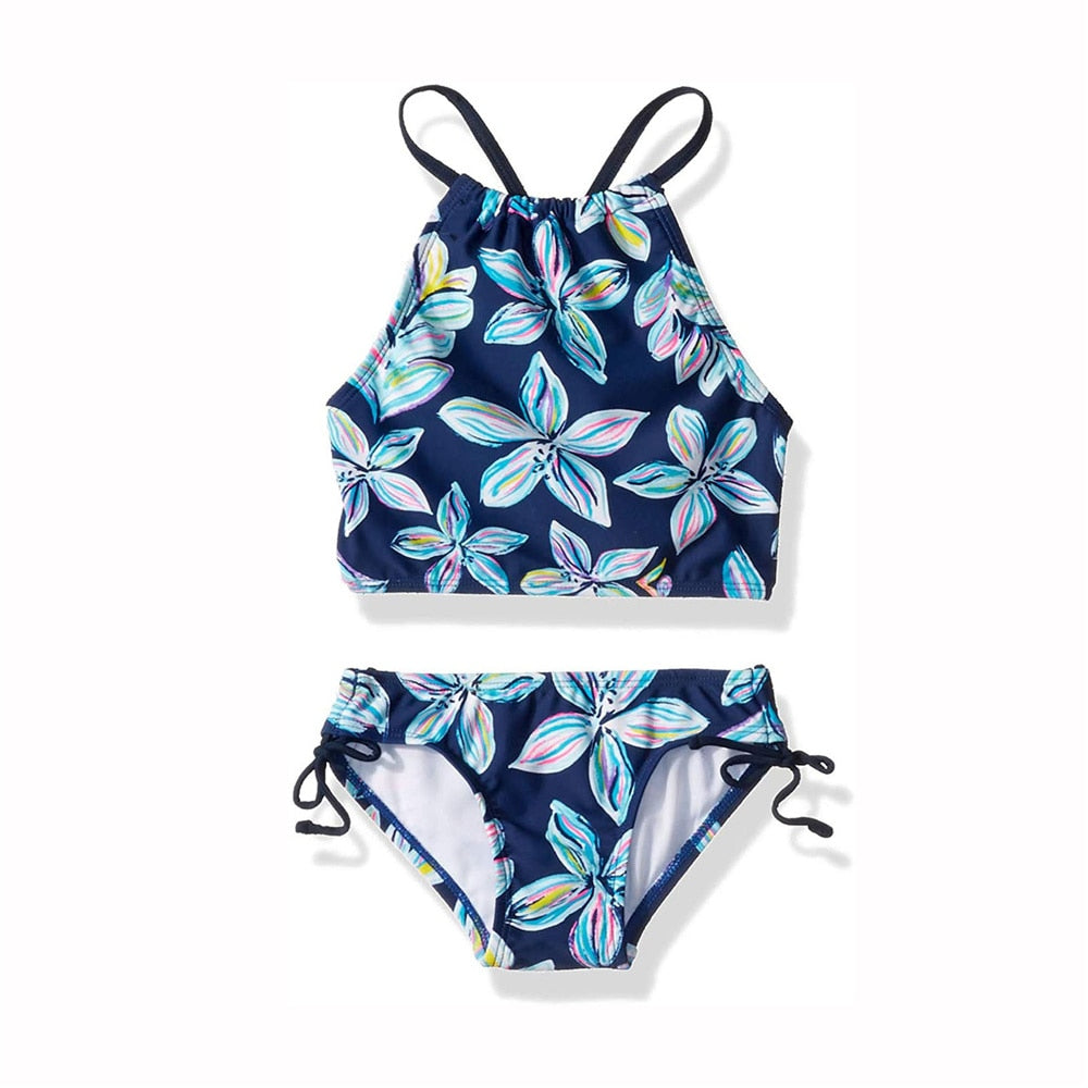 Kids Girls Printed Summer Swimsuit Swimwear Beachwear