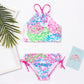 Kids Girls Bikini New Summer  Swimwear Print Children Bikinis set