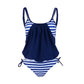 Women Low Waist Stripe Pattern Summer Swimsuit