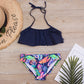 Kids Girls Summer Swimsuit  Floral Printed two Piece Bikini Set