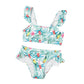 Kids Girls Solid Multi Style Bikinis Summer Swimwear