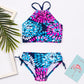 Kids Girls Bikini New Summer  Swimwear Print Children Bikinis set