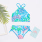 Kids Girls Bikini New Summer  Swimwear Print Children Bikinis set