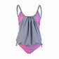 Women Low Waist Stripe Pattern Summer Swimsuit