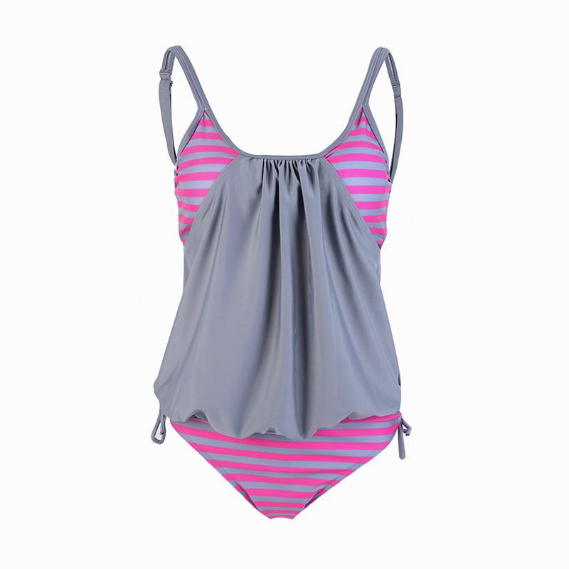 Women Low Waist Stripe Pattern Summer Swimsuit