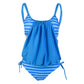 Women Low Waist Stripe Pattern Summer Swimsuit