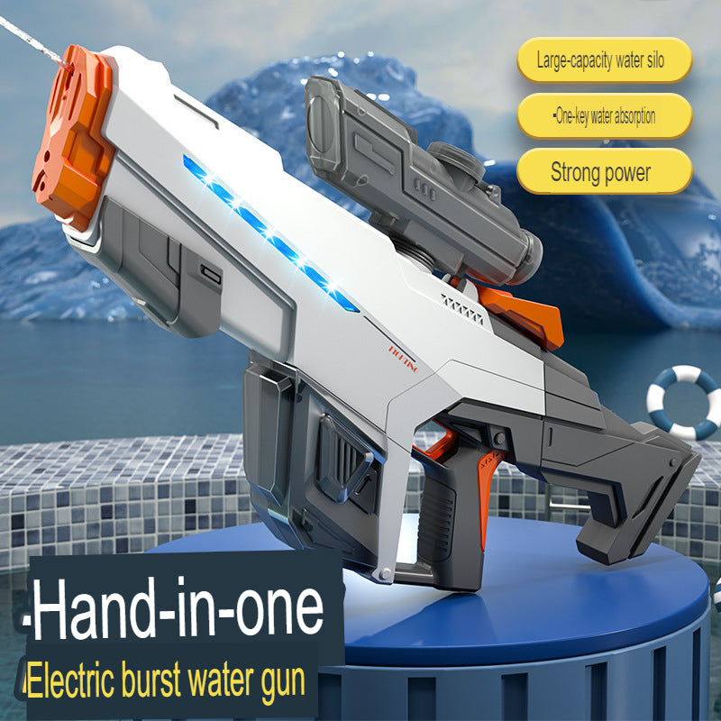 high-pressure large-capacity hand-operated self-priming water gun for children beach rafting and water fight electric water gun