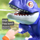 children's manual Q-cute dinosaur cartoon water gun can open its mouth to draw water and play with water toys street stall