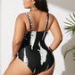 Woman one-piece briefs slimming and tight swimming suit