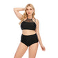 Women split plus fat plus fat lady swimsuit large cup bikini swimsuit