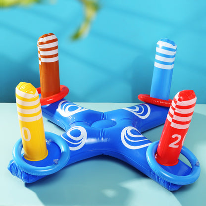 New inflatable ring children's queue party interactive toys water entertainment inflatable throwing ring