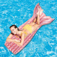 new product PVC sequined mermaid floating fish tail water leisure inflatable floating bed