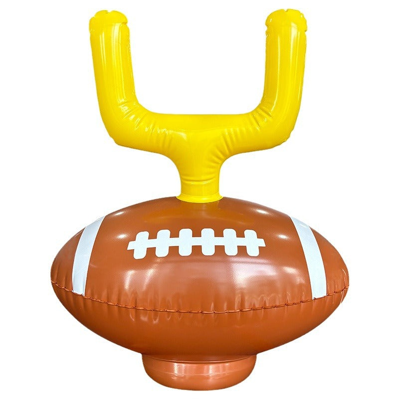 Spot inflatable rugby game hoop cap outdoor interactive toy children's throwing inflatable hoop cap