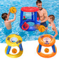 inflatable water basketball stand toy water parent-child throwing game ring beach toy set