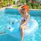 New inflatable alpaca float dinosaur water float wholesale large animal mount hippopotamus inflatable deck chair float