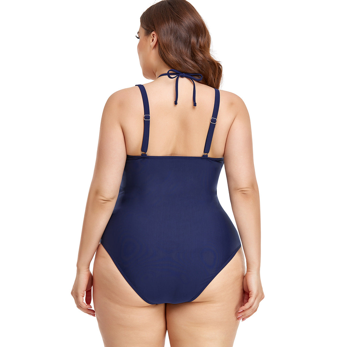 solid color one-piece briefs conservatively cover the belly and make you look thin new swimsuit