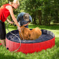 spot pet pool folding dog bath basin swimming pool dog basin pet bath dog cat paddling pool