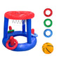 inflatable water basketball stand toy water parent-child throwing game ring beach toy set