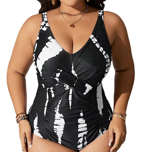 Woman one-piece briefs slimming and tight swimming suit