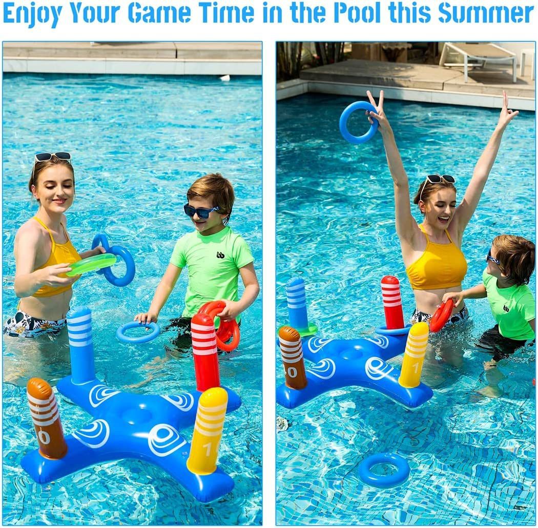 New inflatable ring children's queue party interactive toys water entertainment inflatable throwing ring