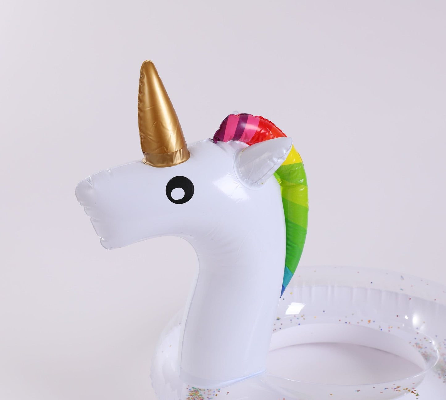 New children's unicorn happy wave ordinary PVC cartoon swimming ring pvc double layer