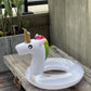 New children's unicorn happy wave ordinary PVC cartoon swimming ring pvc double layer