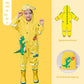 Children's raincoat for boys and girls, kindergarten, dinosaur raincoat and poncho, cute cloak style school bag, elementary school