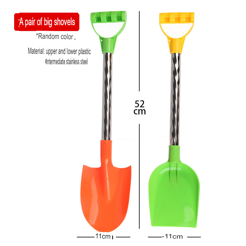 Beach toys large sand shovel children play in the water sand digging tools sand rake play snow shovel thickened plastic shovel