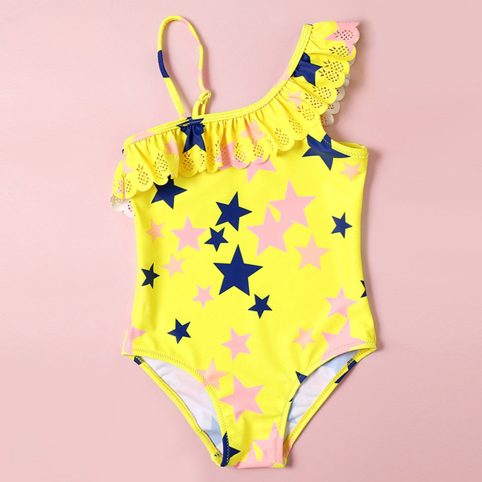 Kids Girls Big Bow Swimwear Summer Swimsuit