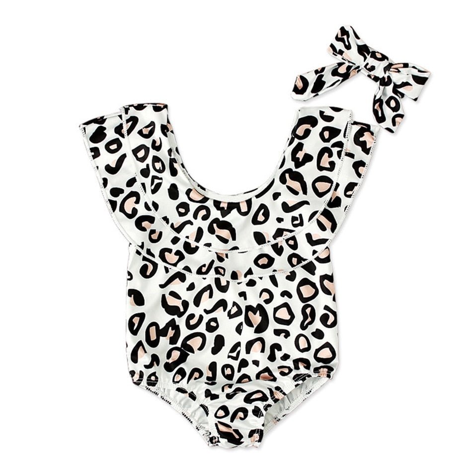 Kids Girls Big Bow Swimwear Summer Swimsuit