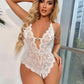 Women One Piece Crotchless Underwear Lace Transparent Lingerie