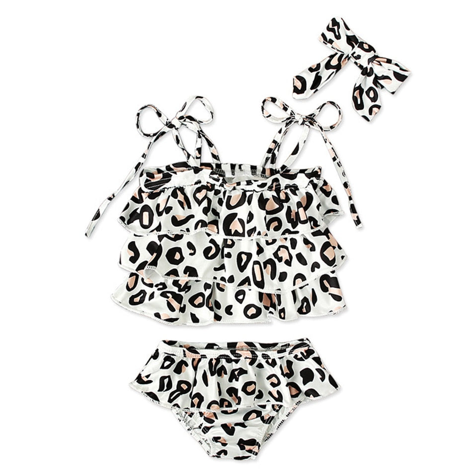 Kids Girls Big Bow Swimwear Summer Swimsuit