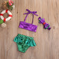 Kids Girl Mermaid Bikinis Set Summer Beachwear Swimwear