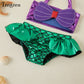 Kids Girl Mermaid Bikinis Set Summer Beachwear Swimwear