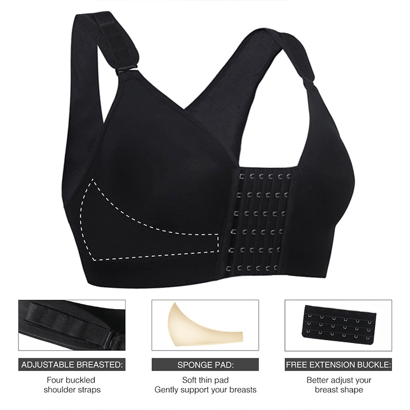 Women Bras Seamless Padded Push Up Post-Surgery Bra